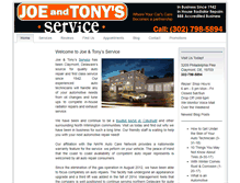 Tablet Screenshot of joeandtonys.com